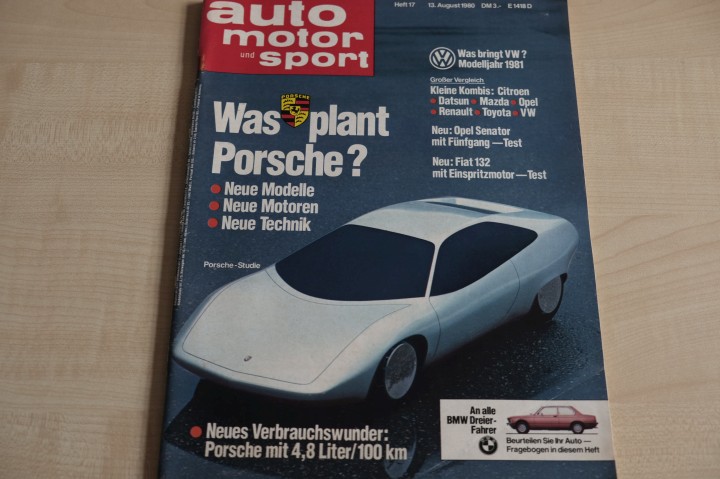 Deckblatt Auto Motor und Sport (17/1980)